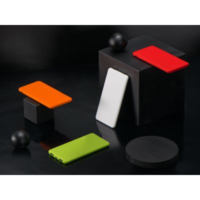 Портативное зарядное устройство Reserve с USB Type-C, 5000 mAh, зеленое яблоко-9