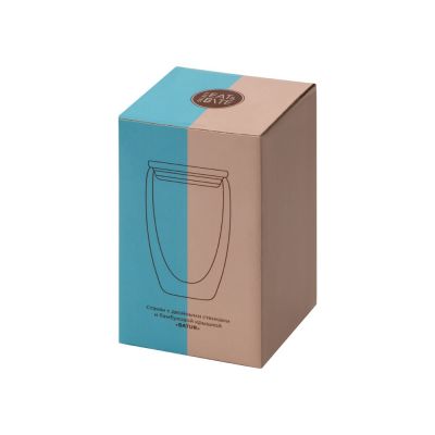 Стакан Batur с двойными стенками и бамбуковой крышкой, 450 мл-8