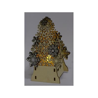 Декоративная фигура Ель с электрической свечой-1