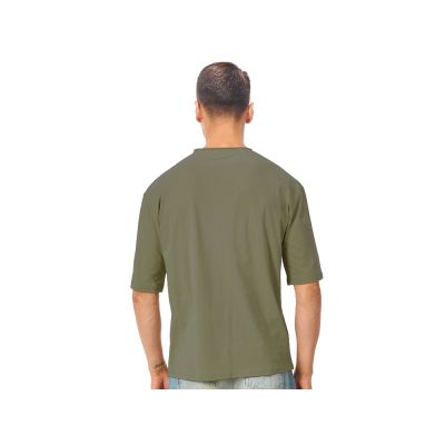 Футболка оверсайз Liyon унисекс, хаки-4