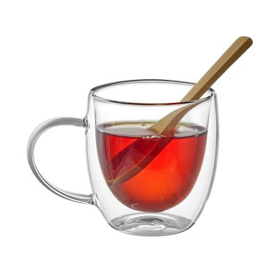 Кружка с двойными стенками на подставке с ложкой Teatrio-7