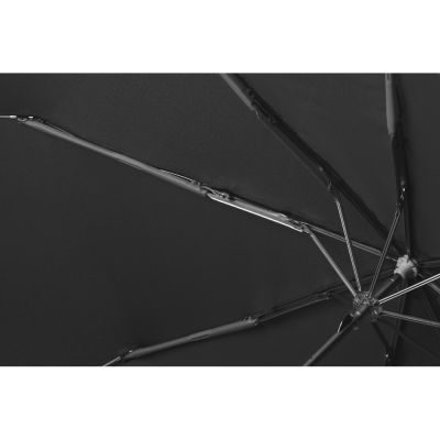Зонт складной Tempe, механический, 3 сложения, с чехлом, черный-6