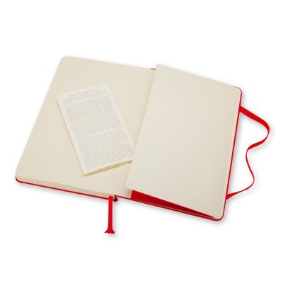 Записная книжка Moleskine Classic (в линейку) в твердой обложке, Large (13х21см), красный-3