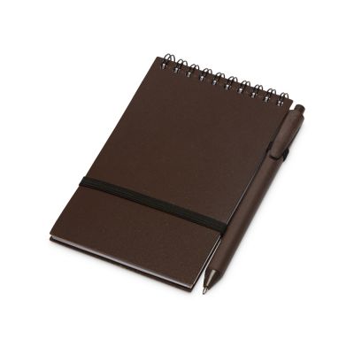 Блокнот B7 Kaffi, темный кофе-4