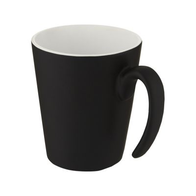 Oli керамическая кружка объемом 360 мл с ручкой, черный-0