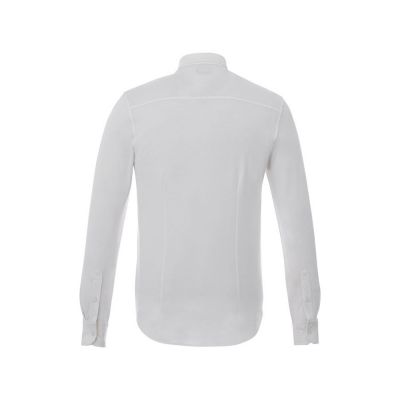 Мужская рубашка Bigelow из пике с длинным рукавом, белый-2