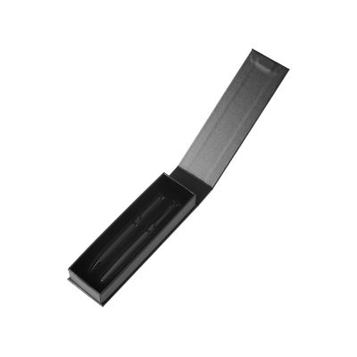 Подарочный набор из 2-х ручек Black Lama soft-touch, черный-1