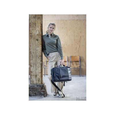 Expedition Pro расширяемый рюкзак для ноутбука из переработанных материалов по стандарту GRS,17 дюймов, объемом 35 л - сплошной черный-6