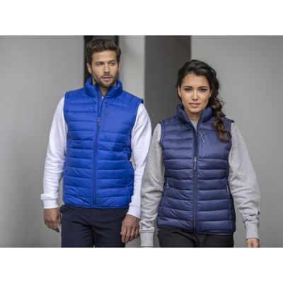 Женский утепленный жилет Pallas  из переработанных материалов по стандарту GRS - Темно - синий-5