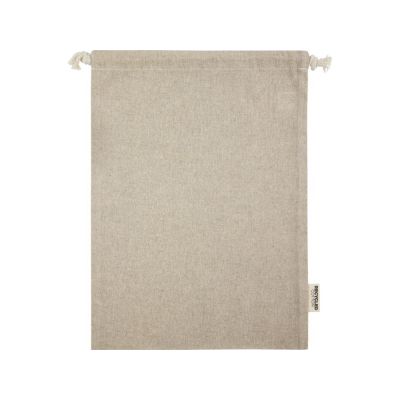 Большая подарочная сумка Pheebs объемом 4 л из хлопка плотностью 150 г/м2, натуральный-2