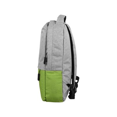 Рюкзак Fiji с отделением для ноутбука, серый/зеленое яблоко-4