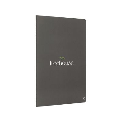 Комплект из двух блокнотов Karst формата A5 с листами из каменной бумаги, slate grey-4