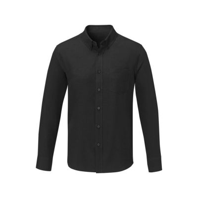 Pollux Мужская рубашка с длинными рукавами, черный-1