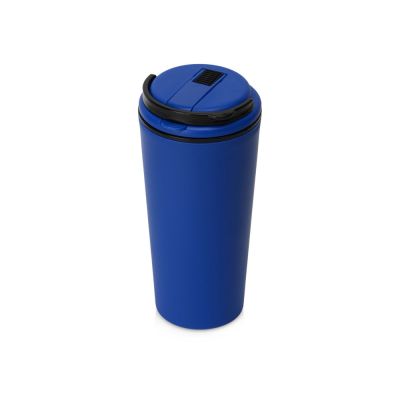 Стакан-тамблер Parma со встроенной трубочкой, 350 мл, цвет синий-0