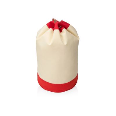 Рюкзак-мешок Indiana хлопковый, 180гр, натуральный/красный-0