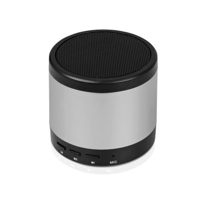 Портативная колонка Ring neon с белой подсветкой корпуса, серебристый-1