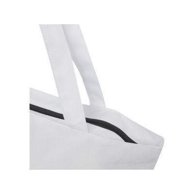 Panama эко-сумка на молнии из переработанных материалов по стандарту GRS объемом 20 л - Белый-3