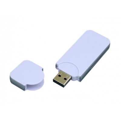 USB-флешка на 16 Гб в стиле I-phone, прямоугольнй формы, белый-1