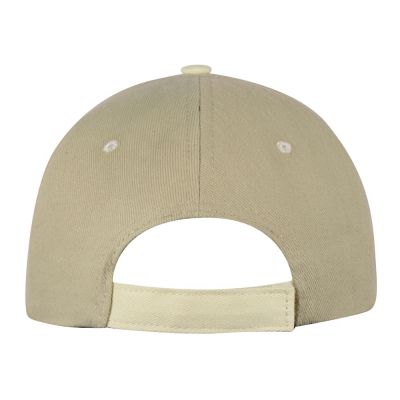 Бейсболка New Castle F 6-ти панельная, оливковый/натуральный-3