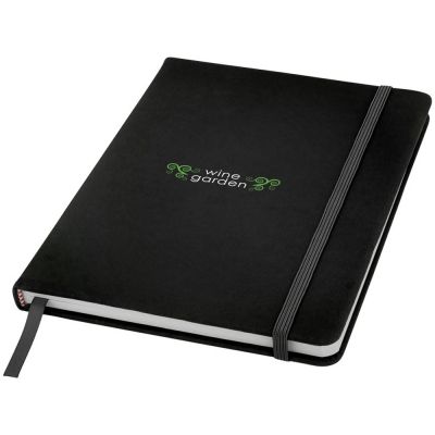 Блокнот Spectrum A5 с белыми страницами, черный-3