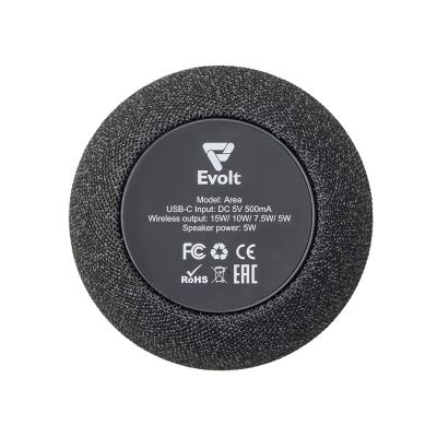 Портативная колонка с беспроводной зарядкой Ареа, 5 Вт-8
