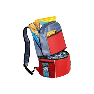 Рюкзак-холодильник Sea Isle, красный/серый-5