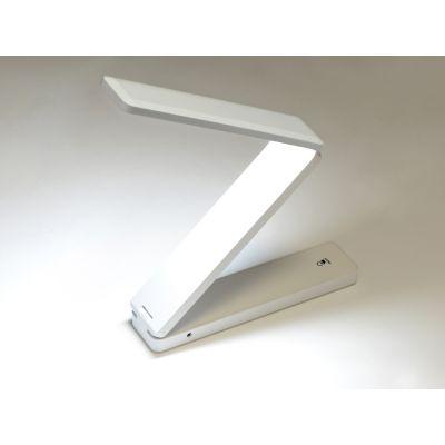 Складывающаяся настольная LED лампа Stack, белый-3