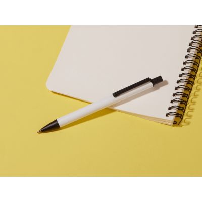 Ручка металлическая шариковая Groove M Recy, белый-4