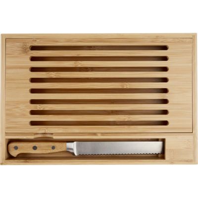 Бамбуковая разделочная доска с ножом Pao-1