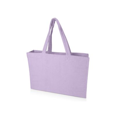 Пляжная эко-сумка Siam объемом 13 л из переработанной махровой ткани, сертифицированной GRS - Lilac-0