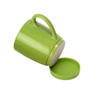Кружка на 310 мл с силиконовой подставкой, шт., зеленый-3
