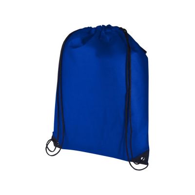 Рюкзак-мешок  на шнурке Evergreen из переработанного нетканого материала, ярко-синий-0