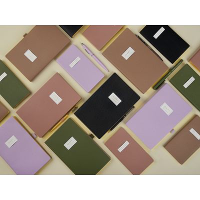 Еженедельник недатированный А6 Verde с нашивкой, зеленый-6