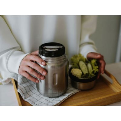 Термос для еды, вакуумный, бытовой, тм bobber. Объем 0.7 литра. Артикул Jerrycan-700 Matte-6