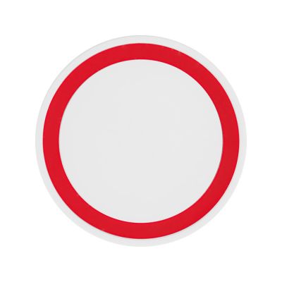 Беспроводное зарядное устройство Dot, 5 Вт, белый/красный-3