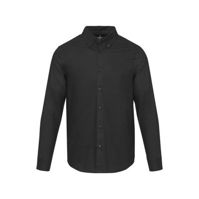 Sphene мужская рубашка оксфорд - сплошной черный-1