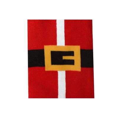 Набор носков с рождественской символикой в мешке женские, 2 пары, красный-11