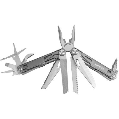 Мультитул Rocktol 19 в 1 с титановыми ручками, нейлоновый чехол, подарочная коробка-15