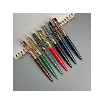 Ручка металлическая шариковая Napoli, синий/розовое золото-6