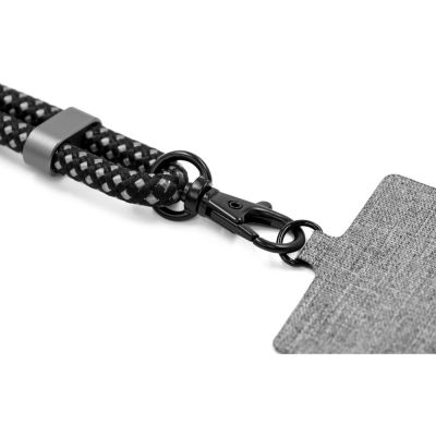 Ремешок-держатель для телефона с зарядным кабелем USB-C - USB-C Lany Wristband Charge Eco, серый-7