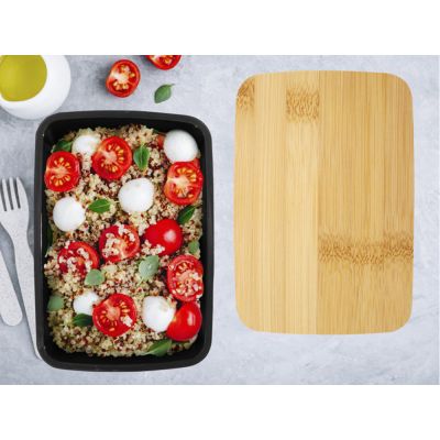 Mangi ланч-бокс на 500 мл - сплошной черный-3