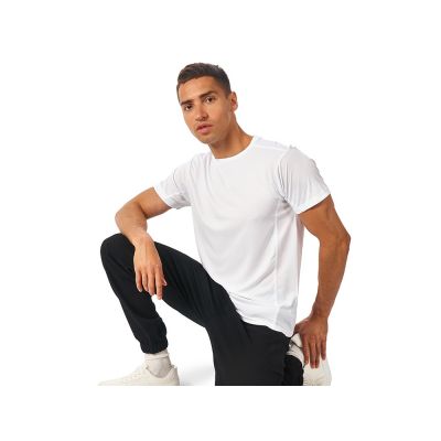 Мужская спортивная футболка Turin из комбинируемых материалов, белый-1