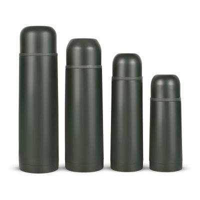 Термос Relaxika 101 (1 литр), хаки (без лого)-8