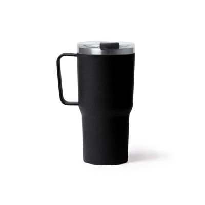 Термокружка KENCHER с двойными стенками из нержавеющей стали 304 и полипропилена, черный-0