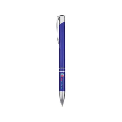 Шариковая ручка Moneta из переработанного алюминия - Ярко-синий-4