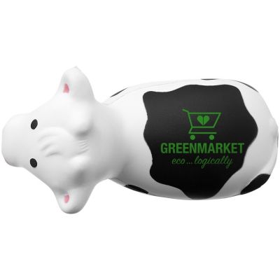 Антистресс Attis в форме коровы, белый/черный-2