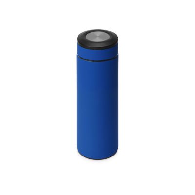 Термос Confident с покрытием soft-touch 420мл, синий-0