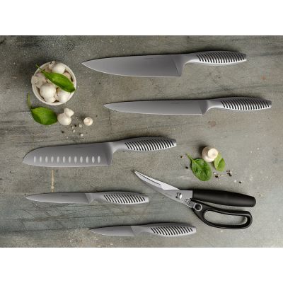 Набор кухонных ножей с блоком, NADOBA, серия VERA-4