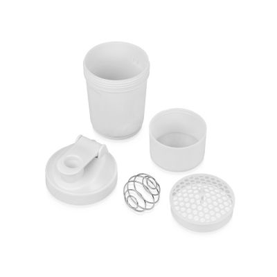 Шейкер для спортивного питания Level Up, белый-3