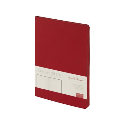 Ежедневник недатированный А5 Megapolis Color Flex, бордовый-0